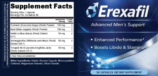 Erexafil Supplement Facts