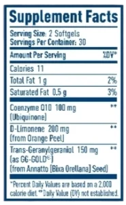 NativePath CoQ10 Complex ingredients