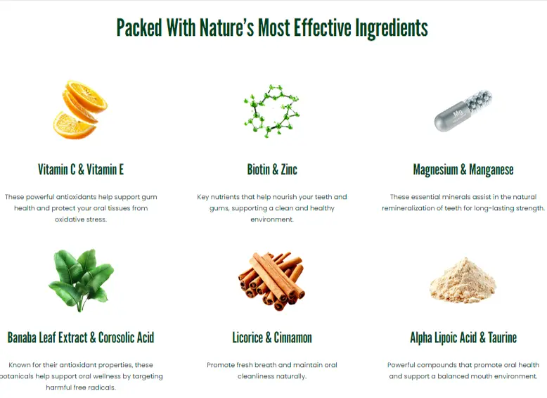 Oradentum ingredients