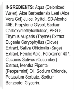 ProXental Supplement Facts